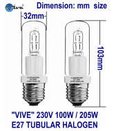 Vive JDD E27 Tubular Halogen Lamp